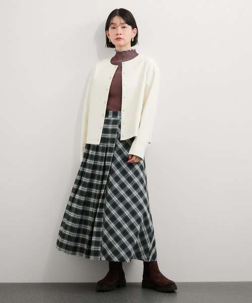 le cercle ADAM ET ROPE'(ルセルクルアダムエロペ)の「シンセティックレザーブルゾン/セットアップ対応(ブルゾン・レディース・キナリ/ダークブラウン/ブラック・FREE)」の6枚目の写真