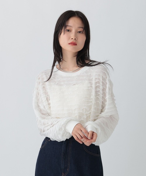 セール】フリルティアードプルオーバー 582464（Tシャツ