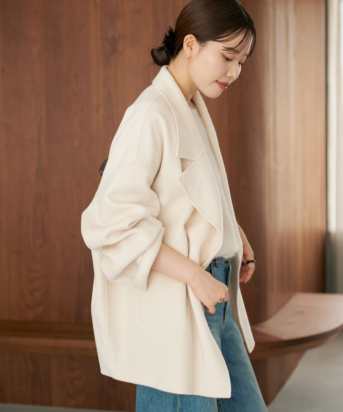 plage（プラージュ）の「《WEB限定追加》ハミルトン リバー シャツジャケット（その他アウター・レディース・アイボリー・38/36）」の4枚目の写真