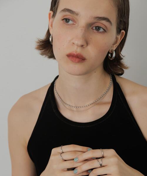 SMELLY(スメリー)の「ステンレスボールチェーン2セットネックレス(ネックレス・レディース・シルバー・-)」の8枚目の写真