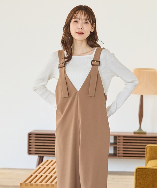 Honeys(ハニーズ)の「【しなやかニット・ヒアルロン酸加工】ヒアルロンスクエアネック(ニット/セーター・レディース・ブラック/ピンク系その他/ホワイト×ブラック/アイボリー/グレイッシュブルー/イエロー/ネイビー/ベージュ・S/M/LL/L)」の21枚目の写真