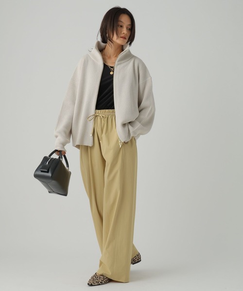 Elura（エルーラ）の「ドロストカーブパンツ/595653（その他パンツ・レディース・ブラック/ベージュ/カーキ・FREE）」の9枚目の写真