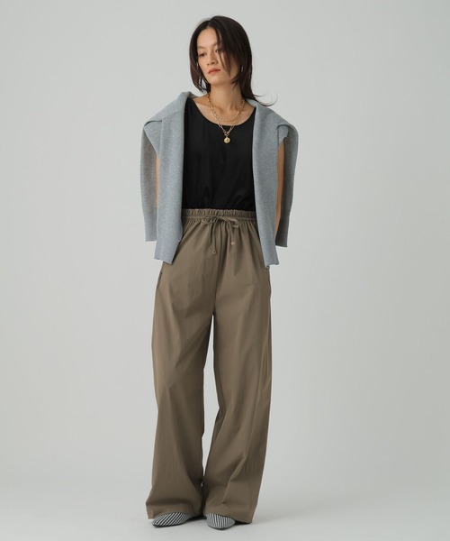 Elura（エルーラ）の「ドロストカーブパンツ/595653（その他パンツ・レディース・ブラック/ベージュ/カーキ・FREE）」の12枚目の写真