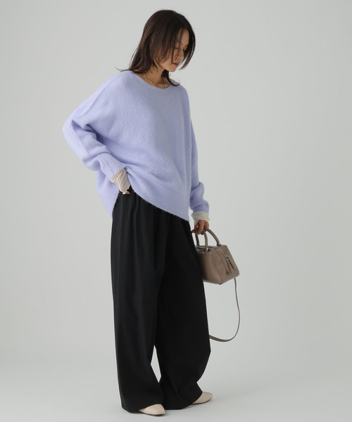 Elura（エルーラ）の「ドロストカーブパンツ/595653（その他パンツ・レディース・ブラック/ベージュ/カーキ・FREE）」の6枚目の写真