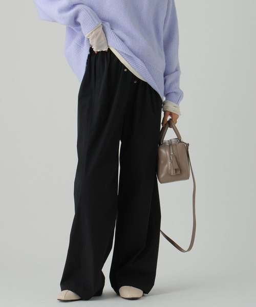 Elura（エルーラ）の「ドロストカーブパンツ/595653（その他パンツ・レディース・ブラック/ベージュ/カーキ・FREE）」の7枚目の写真