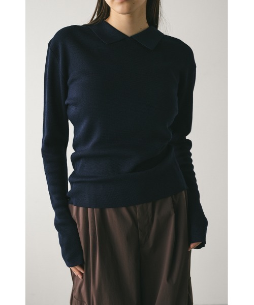 2WAYカラーニットポロ 秋服（ニット/セーター）｜STYLEMIXER