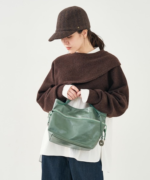 marco masi（マルコマージ）の「【MARCO MASI】 2WAYショルダーバッグ（ショルダーバッグ・レディース・セージグリーン/ブラック・フリー）」の6枚目の写真