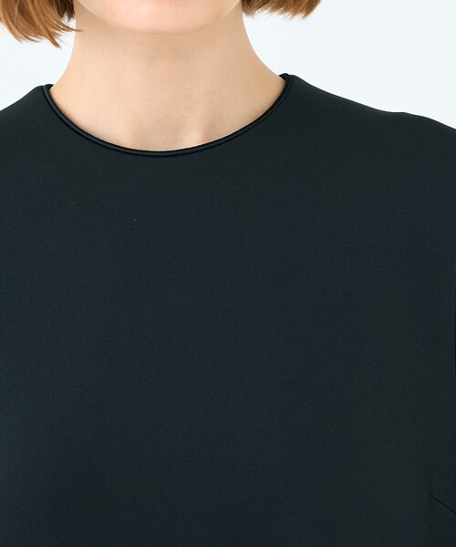 BALLSEY(ボールジィ)の「エラスティックジャージー Aラインワンピース(ワンピース・レディース・カーキ/ダークグレー・36)」の8枚目の写真