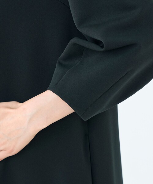 BALLSEY(ボールジィ)の「エラスティックジャージー Aラインワンピース(ワンピース・レディース・カーキ/ダークグレー・36)」の10枚目の写真