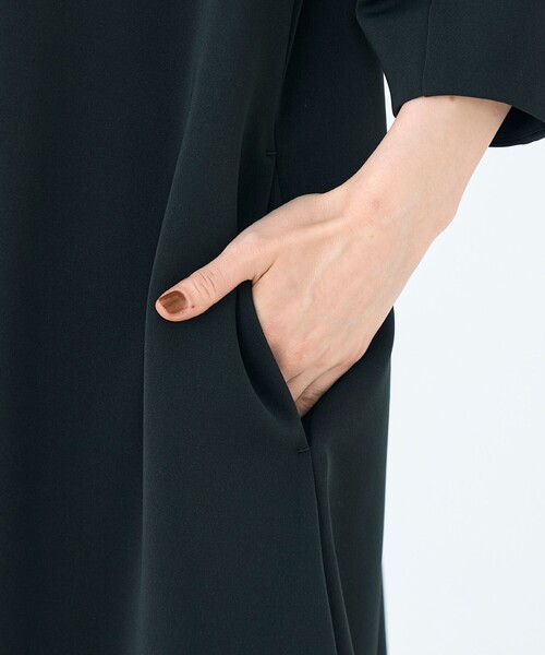 BALLSEY(ボールジィ)の「エラスティックジャージー Aラインワンピース(ワンピース・レディース・カーキ/ダークグレー・36)」の11枚目の写真