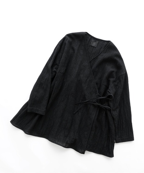 フクロウと湖畔に映るわたしと“はおり”（カーディガン/ボレロ