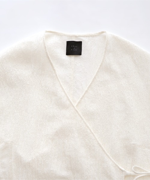 フクロウと湖畔に映るわたしと“はおり”（カーディガン/ボレロ