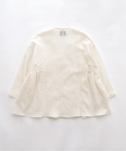 フクロウと湖畔に映るわたしと“はおり”（カーディガン/ボレロ