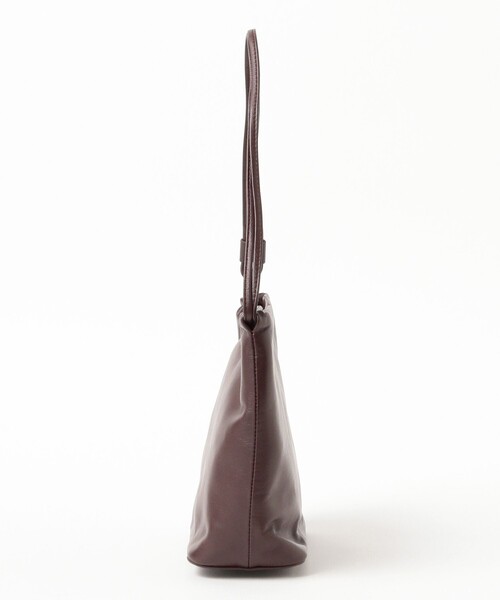 Demi-Luxe BEAMS（デミルクス ビームス）の「ソフトレザー 2WAY バッグ（ショルダーバッグ・レディース・ブラック/ワイン・ONE SIZE）」の8枚目の写真