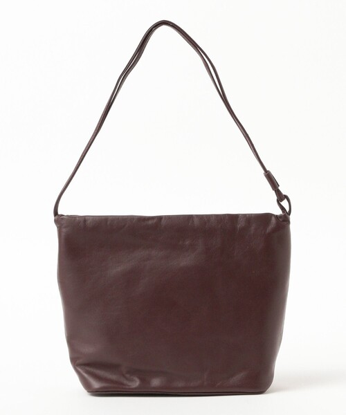 Demi-Luxe BEAMS（デミルクス ビームス）の「ソフトレザー 2WAY バッグ（ショルダーバッグ・レディース・ブラック/ワイン・ONE SIZE）」の9枚目の写真