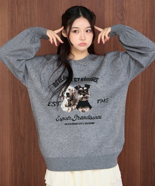 大人気ニット再入荷！/新色追加】イヌJQミドルニットプルオーバー