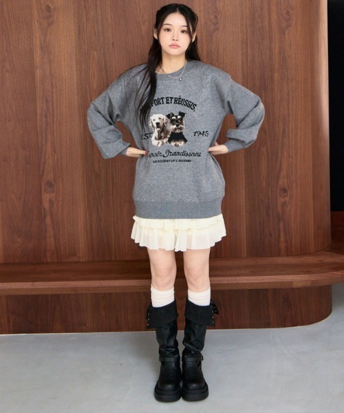 archives(アルシーヴ)の「【大人気ニット再入荷!/新色追加】イヌJQミドルニットプルオーバー(ニット/セーター・レディース・ブラック/グレー/ブラウン/アイボリー・MEDIUM)」の18枚目の写真