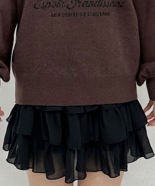 archives(アルシーヴ)の「【大人気ニット再入荷!/新色追加】イヌJQミドルニットプルオーバー(ニット/セーター・レディース・ブラック/グレー/ブラウン/アイボリー・MEDIUM)」の13枚目の写真