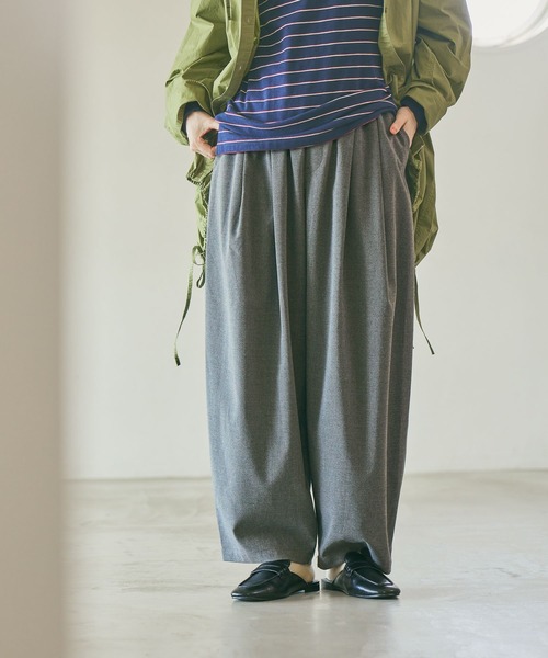 days》タックトラウザーパンツ[プチ・プラスサイズあり]（その他