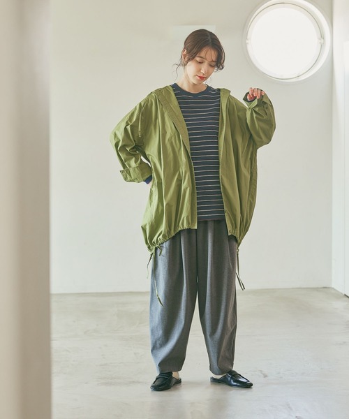 studio CLIP（スタディオクリップ）の「《days》タックトラウザーパンツ[プチ・プラスサイズあり]（その他パンツ・レディース・ブラック/ブラウン/チャコール・LARGE/PF/ﾌﾘｰ(L)/MEDIUM）」の16枚目の写真