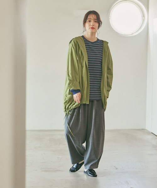 studio CLIP（スタディオクリップ）の「《days》タックトラウザーパンツ[プチ・プラスサイズあり]（その他パンツ・レディース・ブラック/ブラウン/チャコール・LARGE/PF/ﾌﾘｰ(L)/MEDIUM）」の15枚目の写真