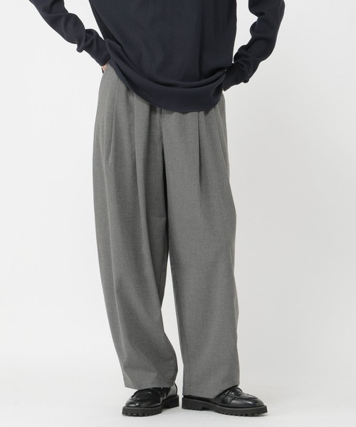 studio CLIP（スタディオクリップ）の「《days》タックトラウザーパンツ[プチ・プラスサイズあり]（その他パンツ・レディース・ブラック/ブラウン/チャコール・LARGE/PF/ﾌﾘｰ(L)/MEDIUM）」の12枚目の写真