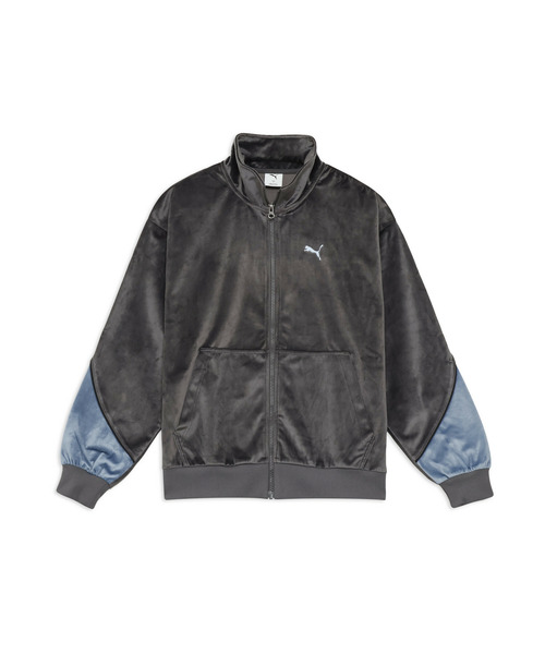 PUMA(プーマ)の「PUMA プーマ メンズ CORE HERITAGE ベロア ジャケット(ジャージ・メンズ・ブラック/ダークグレー/ネイビー・X-LARGE/XX-LARGE/SMALL/LARGE/MEDIUM)」の2枚目の写真