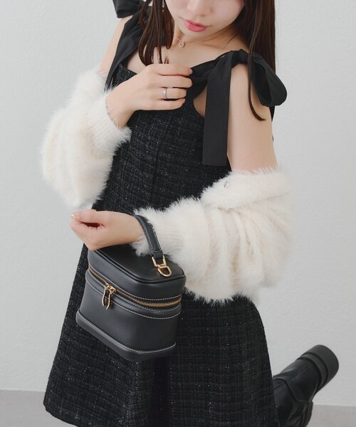 【新品未使用タグ付き】バックリボンミニジャンスカ(完売品) Apuweiser-riche（アプワイザーリッシェ）の「バックリボンミニ