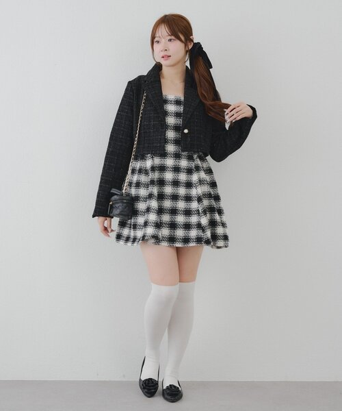 【新品未使用タグ付き】バックリボンミニジャンスカ(完売品) バックリボンドレスミニジャンスカ【大きいサイズ有】 – レディース