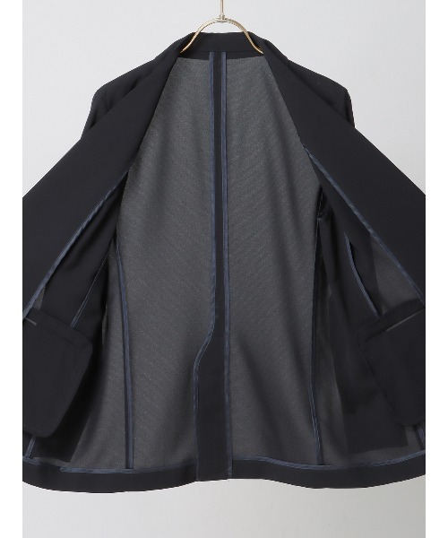 SUIT SQUARE（スーツスクエア）の「ジャケット ウォッシャブル ストレッチ 撥水 UVカット 防シワ（スーツジャケット・レディース・ブラウン系/ネイビー系・36(7号)/38(9号)/40(11号)）」の13枚目の写真