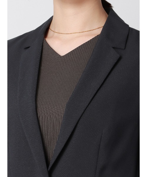 SUIT SQUARE（スーツスクエア）の「ジャケット ウォッシャブル ストレッチ 撥水 UVカット 防シワ（スーツジャケット・レディース・ブラウン系/ネイビー系・36(7号)/38(9号)/40(11号)）」の14枚目の写真