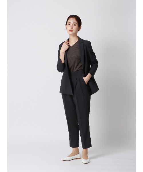 SUIT SQUARE（スーツスクエア）の「ジャケット ウォッシャブル ストレッチ 撥水 UVカット 防シワ（スーツジャケット・レディース・ブラウン系/ネイビー系・36(7号)/38(9号)/40(11号)）」の22枚目の写真