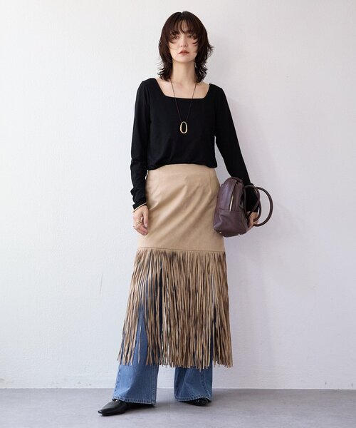 RIVE DROITE(リヴドロワ)の「【MONN.:.(モン)】バギーデニムパンツ(デニムパンツ・レディース・ブルー/ベージュ・38/36/34)」の21枚目の写真