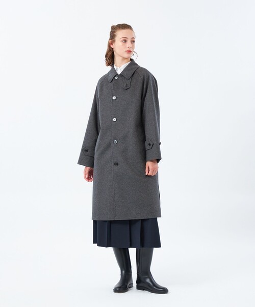 COSWAY（コズウェイ）】ウールカシミヤ製（ステンカラーコート