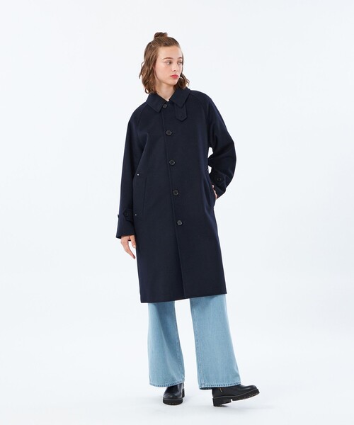 COSWAY（コズウェイ）】ウールカシミヤ製（ステンカラーコート