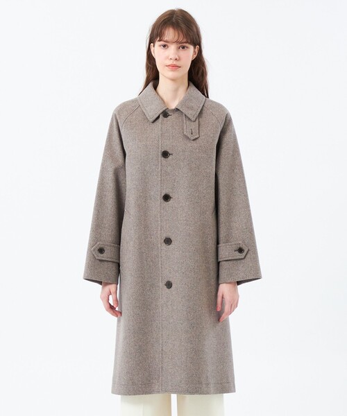 COSWAY（コズウェイ）】ウールカシミヤ製（ステンカラーコート