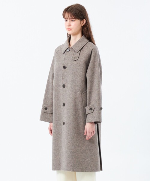 COSWAY（コズウェイ）】ウールカシミヤ製（ステンカラーコート