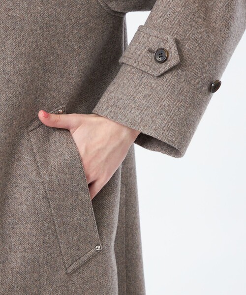 COSWAY（コズウェイ）】ウールカシミヤ製（ステンカラーコート