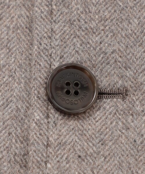 MACKINTOSH PHILOSOPHY（ﾏｯｷﾝﾄｯｼｭ ﾌｨﾛｿﾌｨｰ）の「【COSWAY（コズウェイ）】ウールカシミヤ製（ステンカラーコート・レディース・ブラウン系その他6/チャコールグレー/ダークネイビー・38/36）」の8枚目の写真
