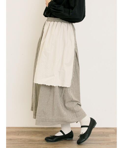 Samansa Mos2（サマンサ モスモス）の「刺繍クロス付きスカート（スカート・レディース・ブルー/チャコールグレー/ブラック/ベージュ・F）」の20枚目の写真