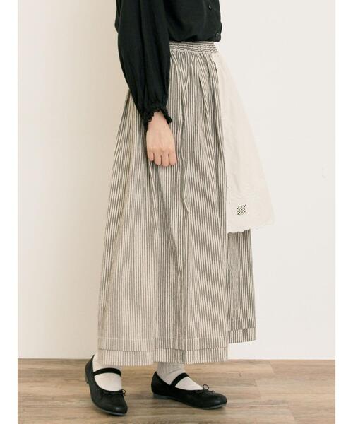 Samansa Mos2（サマンサ モスモス）の「刺繍クロス付きスカート（スカート・レディース・ブルー/チャコールグレー/ブラック/ベージュ・F）」の21枚目の写真