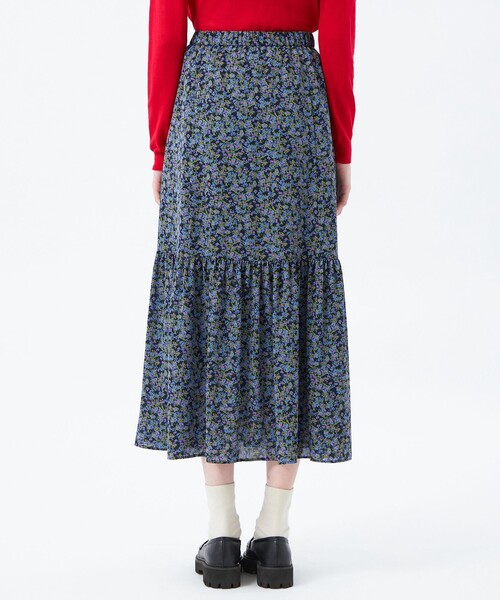 MACKINTOSH PHILOSOPHY(マッキントッシュ フィロソフィー)の「リトルフラワープリントギャザースカート(スカート・レディース・イエロー系その他3/ダークネイビー・36/38)」の7枚目の写真