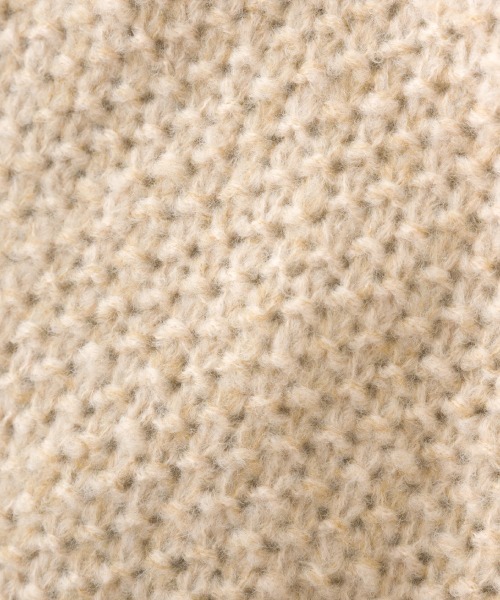 OMNES（オムネス）の「ローゲージジャガードドロップショルダーボレロニットカーディガン（ニット/セーター・レディース・グレイッシュベージュ/ピンク/ベージュ/グレー・FREE）」の10枚目の写真