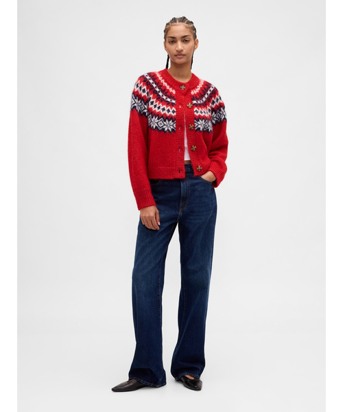GAP(ギャップ)の「ふわもこフェアアイル ニットカーディガン(カーディガン/ボレロ・レディース・レッド/ブラウン・XS/S/M/L/XL/XXS)」の15枚目の写真