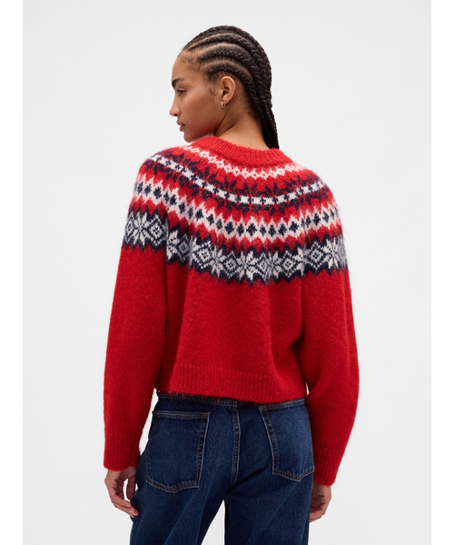 GAP(ギャップ)の「ふわもこフェアアイル ニットカーディガン(カーディガン/ボレロ・レディース・レッド/ブラウン・XS/S/M/L/XL/XXS)」の14枚目の写真