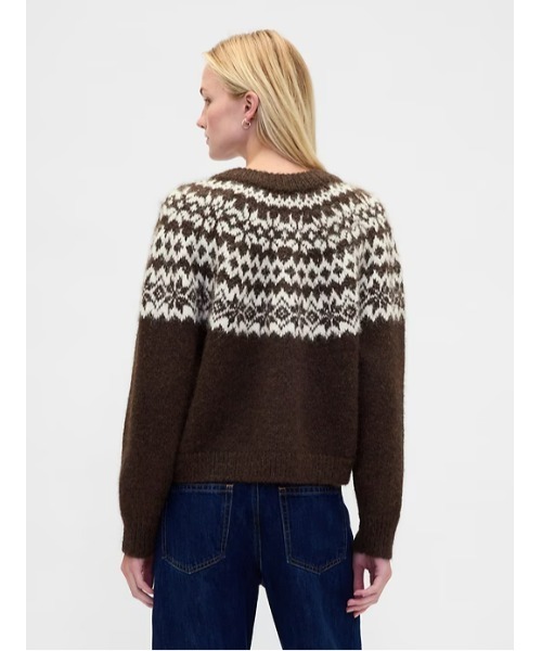 GAP(ギャップ)の「ふわもこフェアアイル ニットカーディガン(カーディガン/ボレロ・レディース・レッド/ブラウン・XS/S/M/L/XL/XXS)」の12枚目の写真