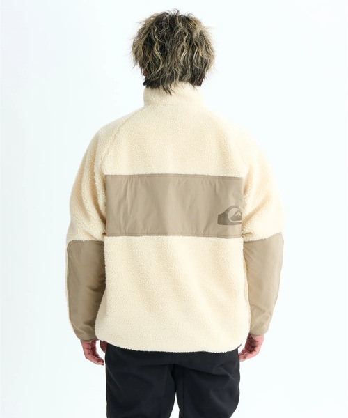 Quiksilver(クイックシルバー)の「BOA JACKET /クイックシルバーモコモコボアブルゾン(ブルゾン・メンズ・ホワイト/ブラック/カーキ/ベージュ・MEDIUM/LARGE/X-LARGE/SMALL)」の9枚目の写真