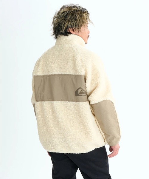 Quiksilver(クイックシルバー)の「BOA JACKET /クイックシルバーモコモコボアブルゾン(ブルゾン・メンズ・ホワイト/ブラック/カーキ/ベージュ・MEDIUM/LARGE/X-LARGE/SMALL)」の11枚目の写真