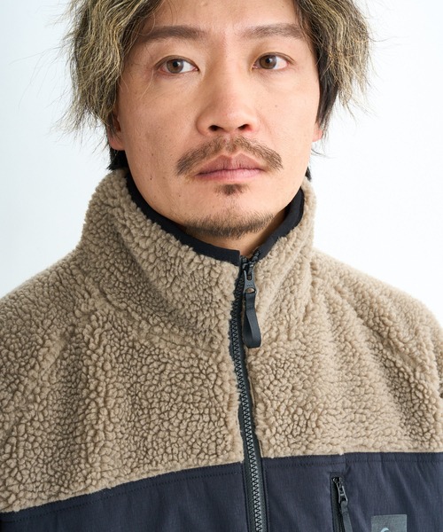 Quiksilver(クイックシルバー)の「BOA JACKET /クイックシルバーモコモコボアブルゾン(ブルゾン・メンズ・ホワイト/ブラック/カーキ/ベージュ・MEDIUM/LARGE/X-LARGE/SMALL)」の20枚目の写真