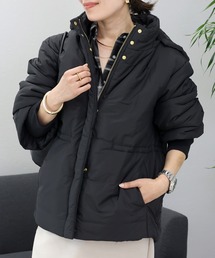 Aletta vita（アレッタビータ）の「ドロスト中綿パデットコート（ナイロンジャケット）」